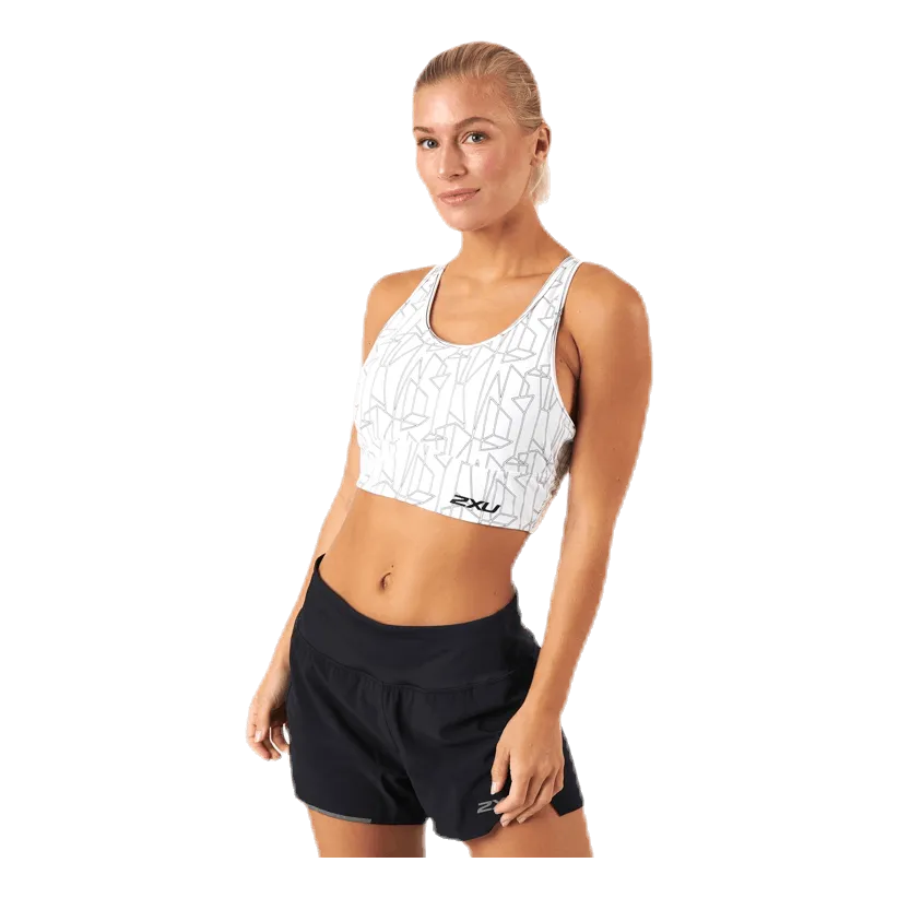 2xu Active Longline MedImpact Crop White