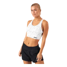 2xu Active Longline MedImpact Crop White