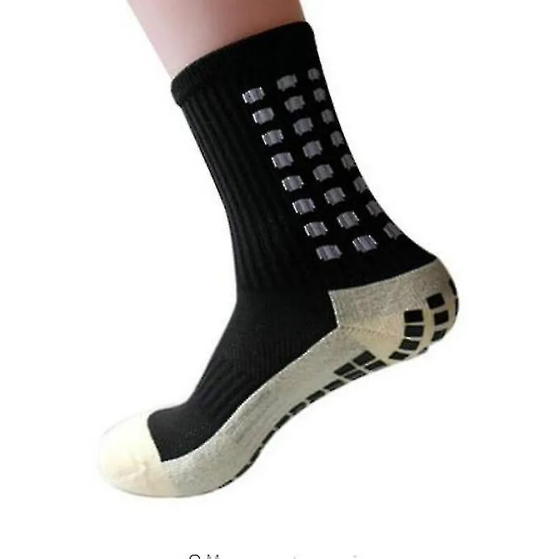 A Pair Anti Slip Soccer Socks For Athletic Running Socks Non Slip Breathable