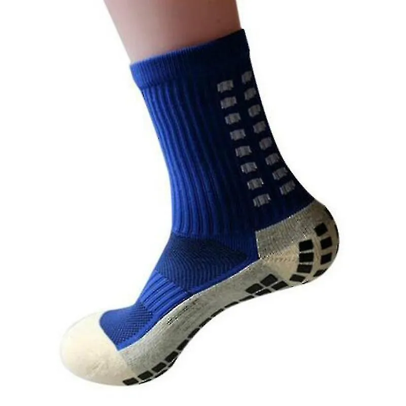 A Pair Anti Slip Soccer Socks For Athletic Running Socks Non Slip Breathable