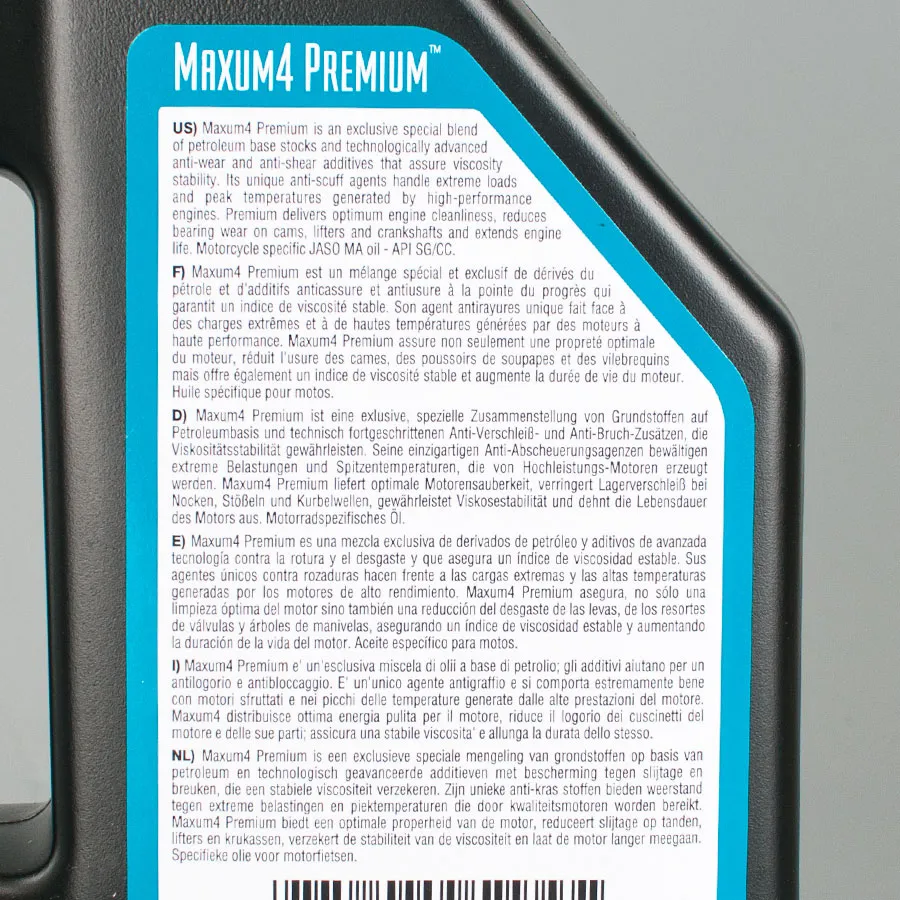 Aceite de Motor Maxima Maxum Premium4 1L