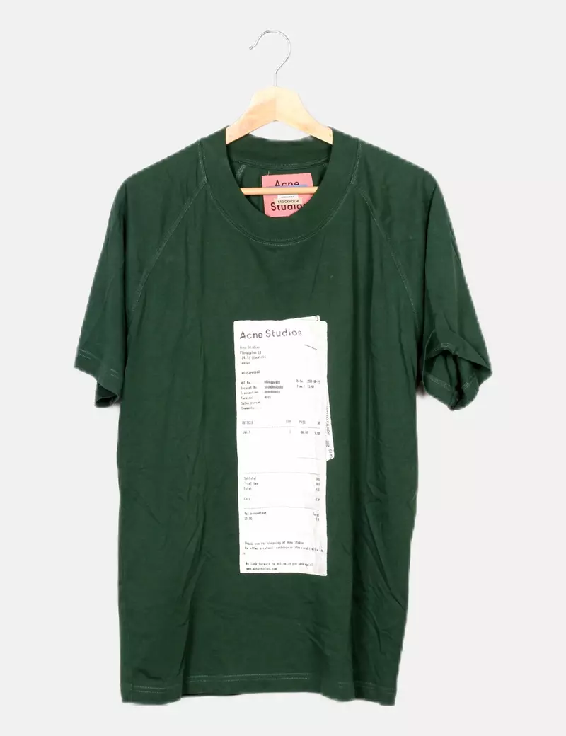 Acne Studios Camiseta casual verde