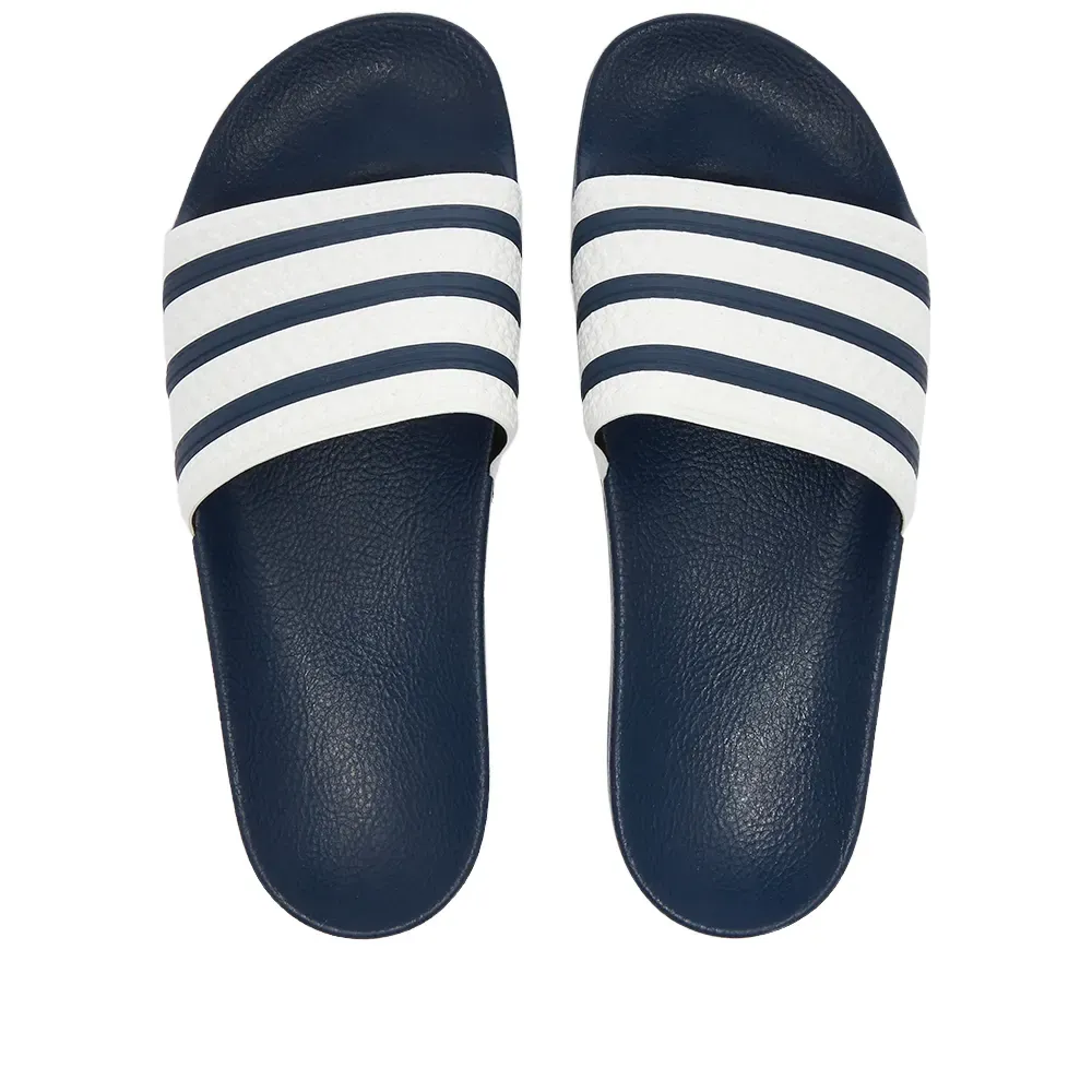 ADIDAS ADILETTE ADIBLUE & WHITE 