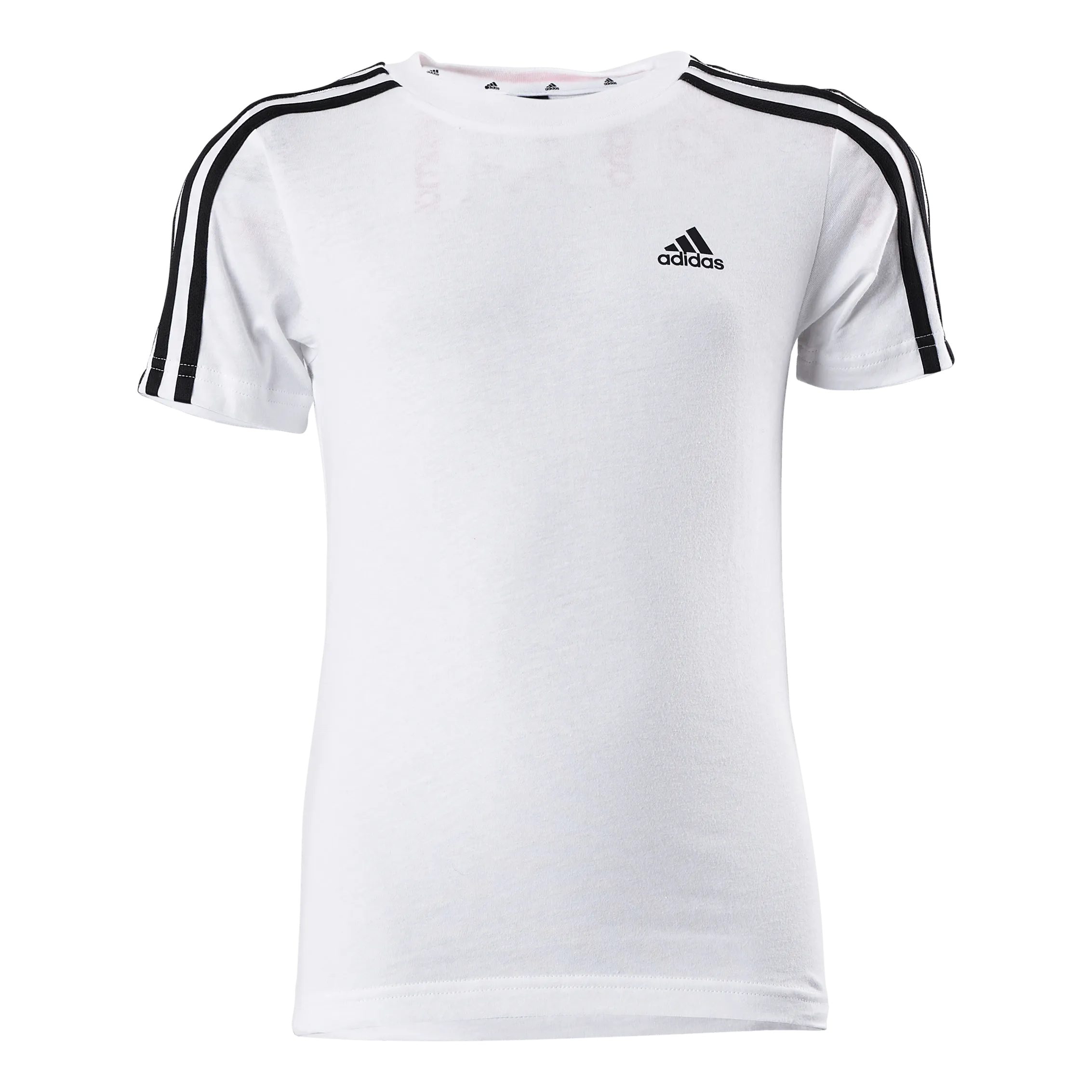 Adidas Essentials 3-Stripes Cotton T-Shirt White