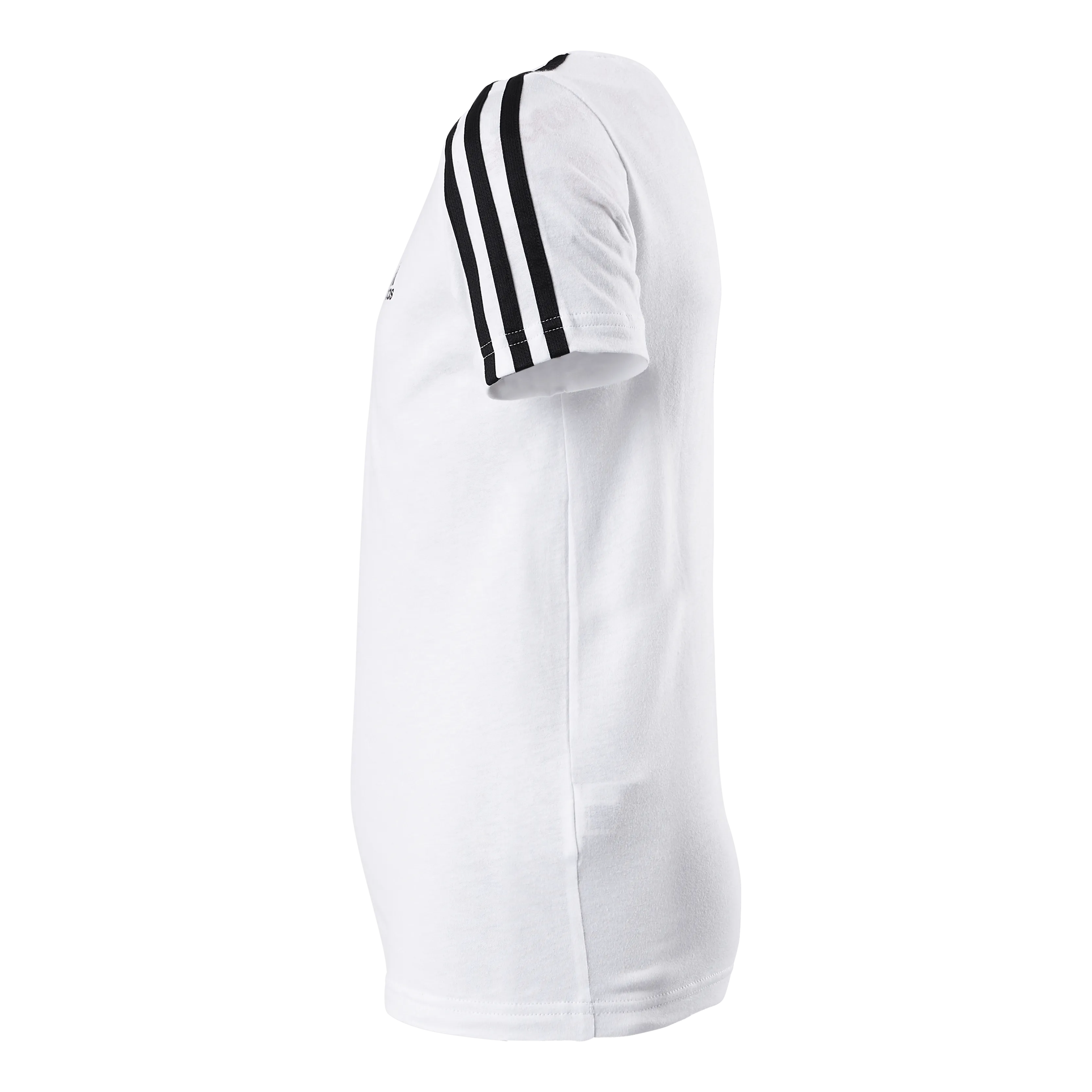 Adidas Essentials 3-Stripes Cotton T-Shirt White