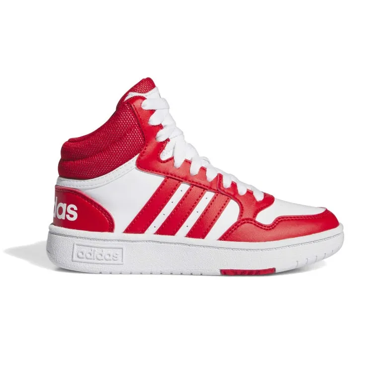 Adidas Kids Hoops 3.0 Mid "White-Red"