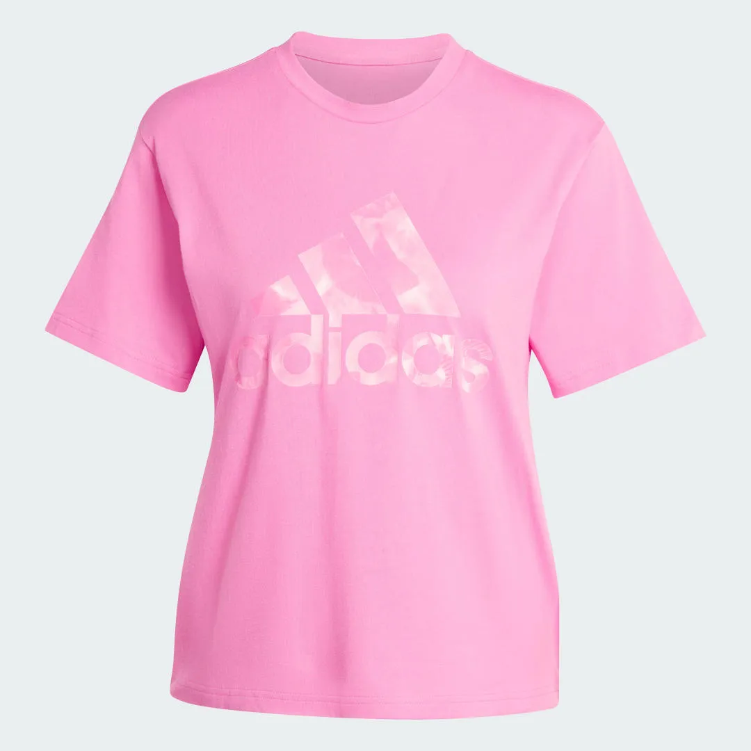 adidas Performance T-Shirt Floral Big Logo