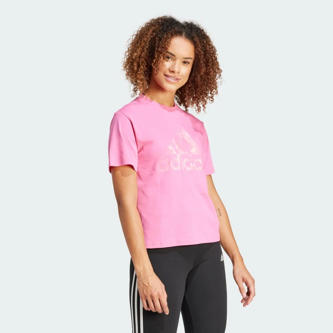 adidas Performance T-Shirt Floral Big Logo