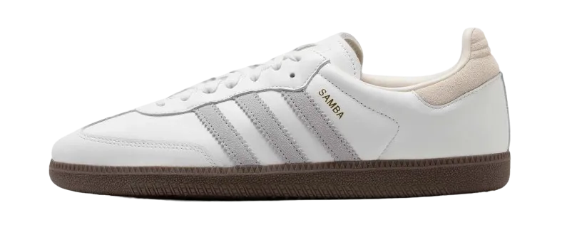 ADIDAS SAMBA OG CORE WHITE, GREY TWO, CREAM WHITE