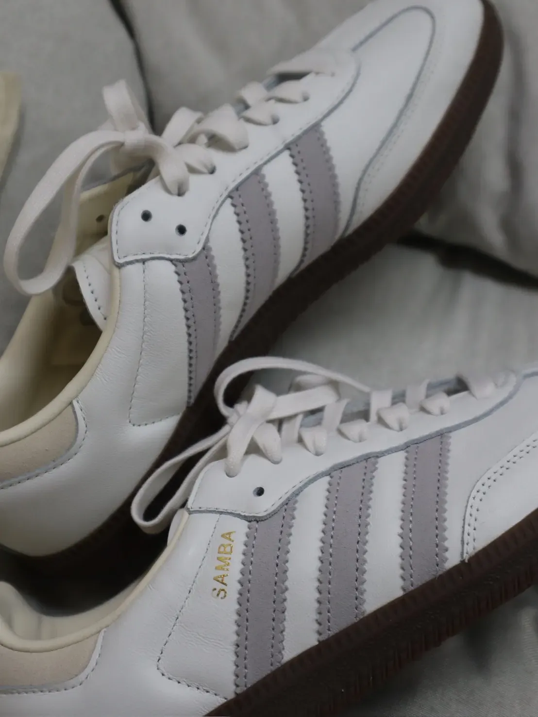 ADIDAS SAMBA OG CORE WHITE, GREY TWO, CREAM WHITE