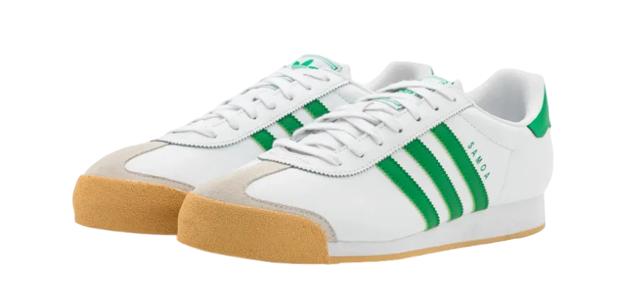 ADIDAS SAMOA CLOUD WHITE, GREEN & OFF WHITE