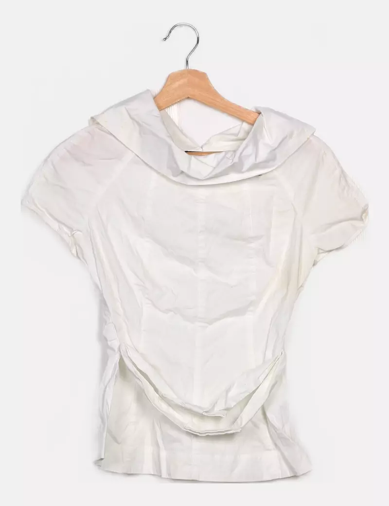 Adolfo Dominguez Blusa blanca casual