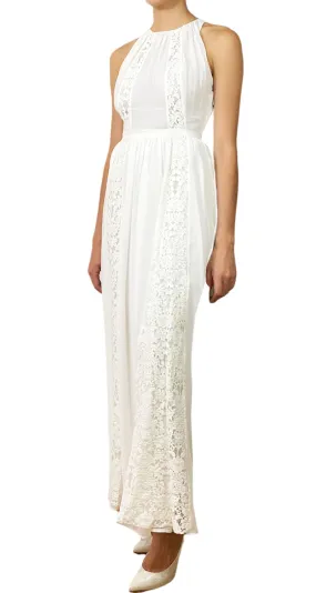 ANTHROPOLOGIE Vestido Bordado Blanco Bailey