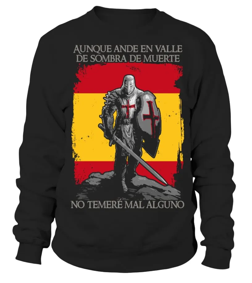 Aunque ande en valle de sombra y de muerte no tendé mal alguno Sudadera Unisex