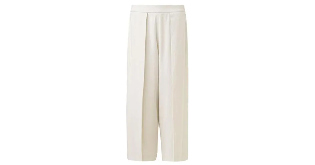 Autre Marque Culottes acampanados de diseñador contemporáneo Blanco 