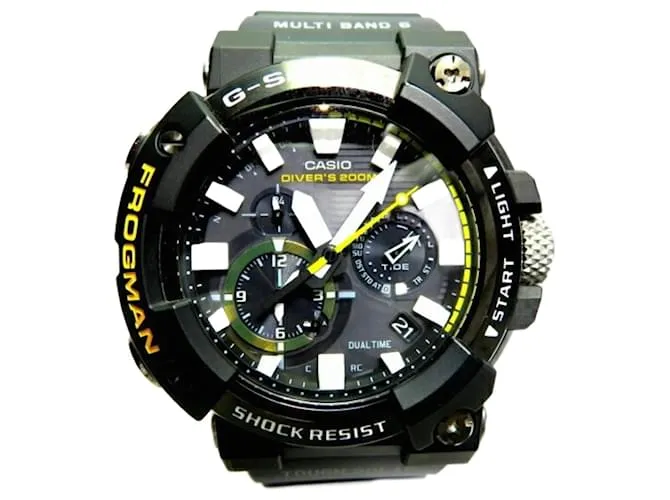 Autre Marque Reloj Solar Radio Casio MASTER OF G FROGMAN GWF-A1000-1AJF 