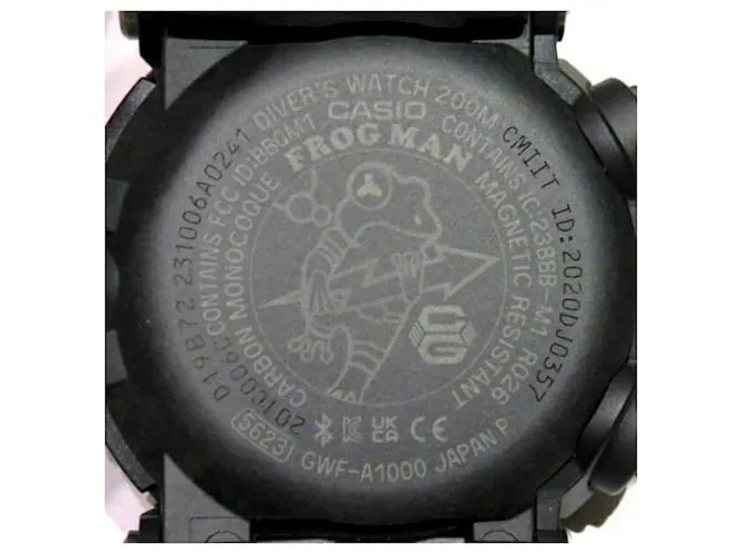 Autre Marque Reloj Solar Radio Casio MASTER OF G FROGMAN GWF-A1000-1AJF 