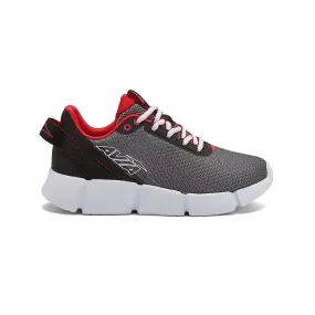 Avia Deportivos Niños Running Avi_Blitz Steel_Gray/Jet_Black/Chinese_Red