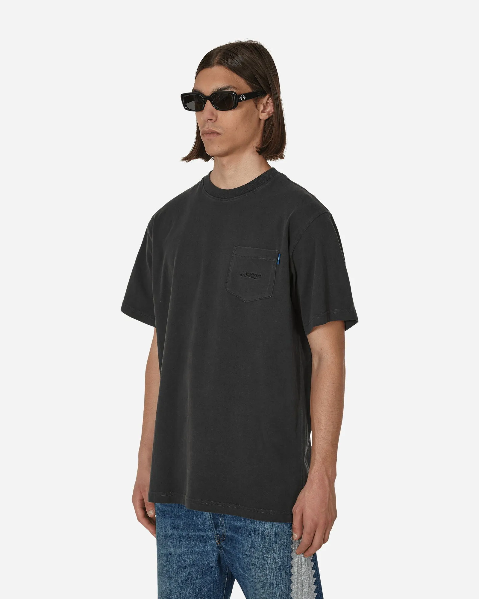 Awake NY Classic Logo Embroidered Pocket T-Shirt