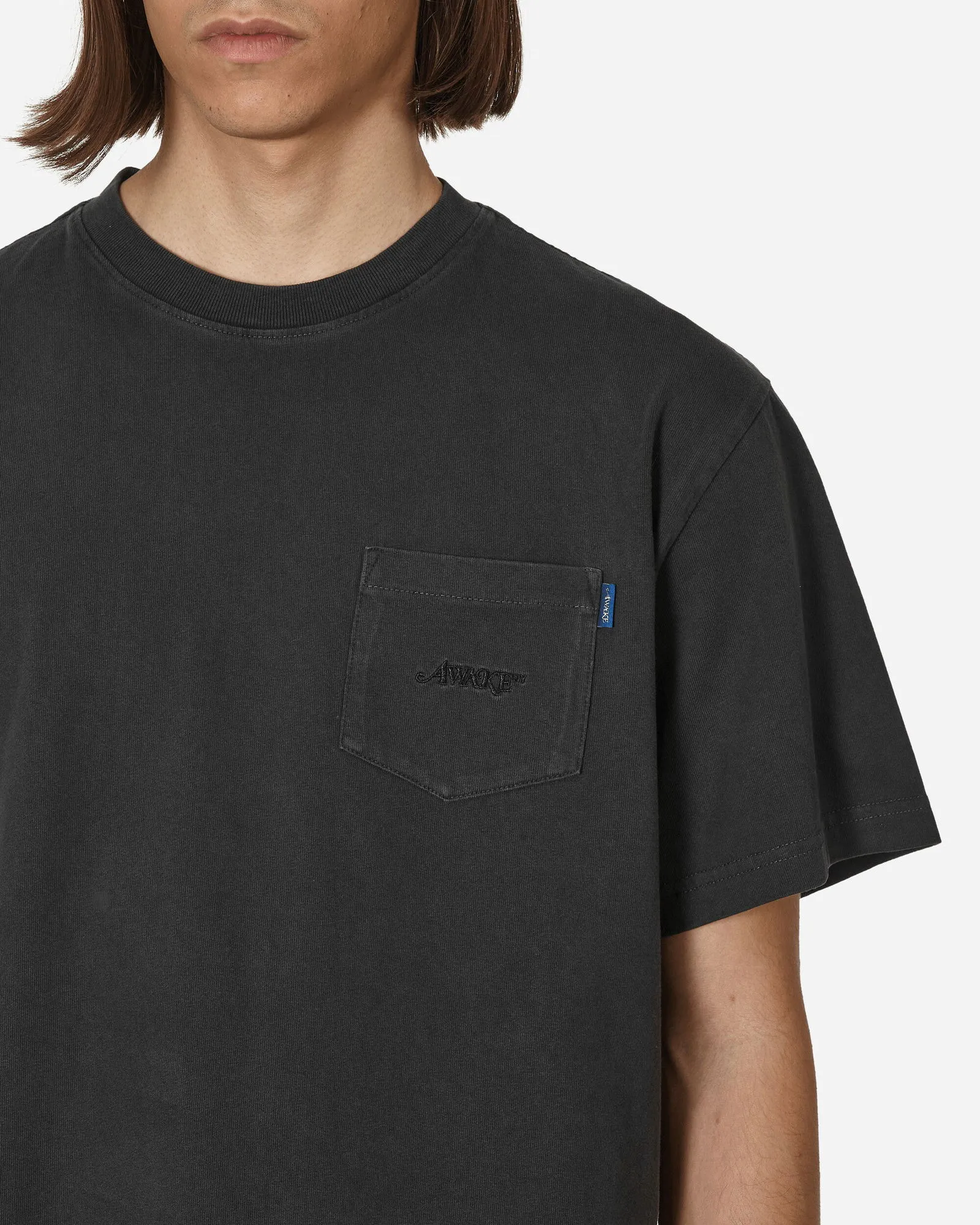 Awake NY Classic Logo Embroidered Pocket T-Shirt