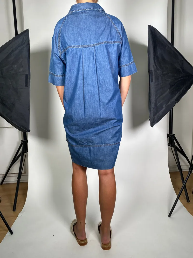 BANANA REPUBLIC Vestido Denim Azul