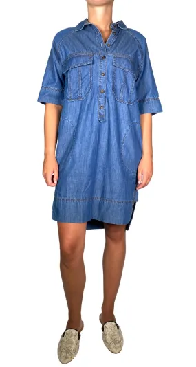 BANANA REPUBLIC Vestido Denim Azul