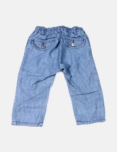 Benetton Pantalón denim azul