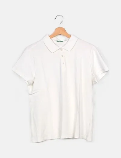 Benetton Polo básico blanco