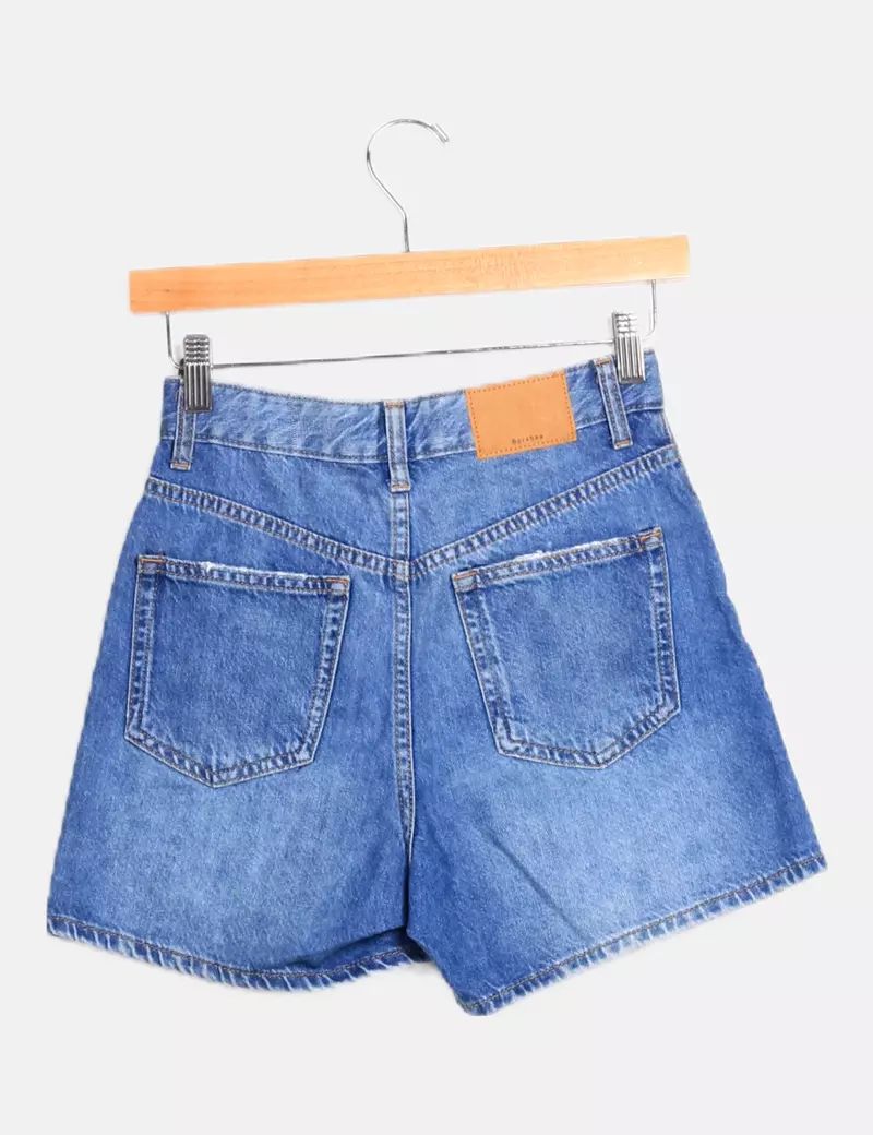 Bershka Short azul denim