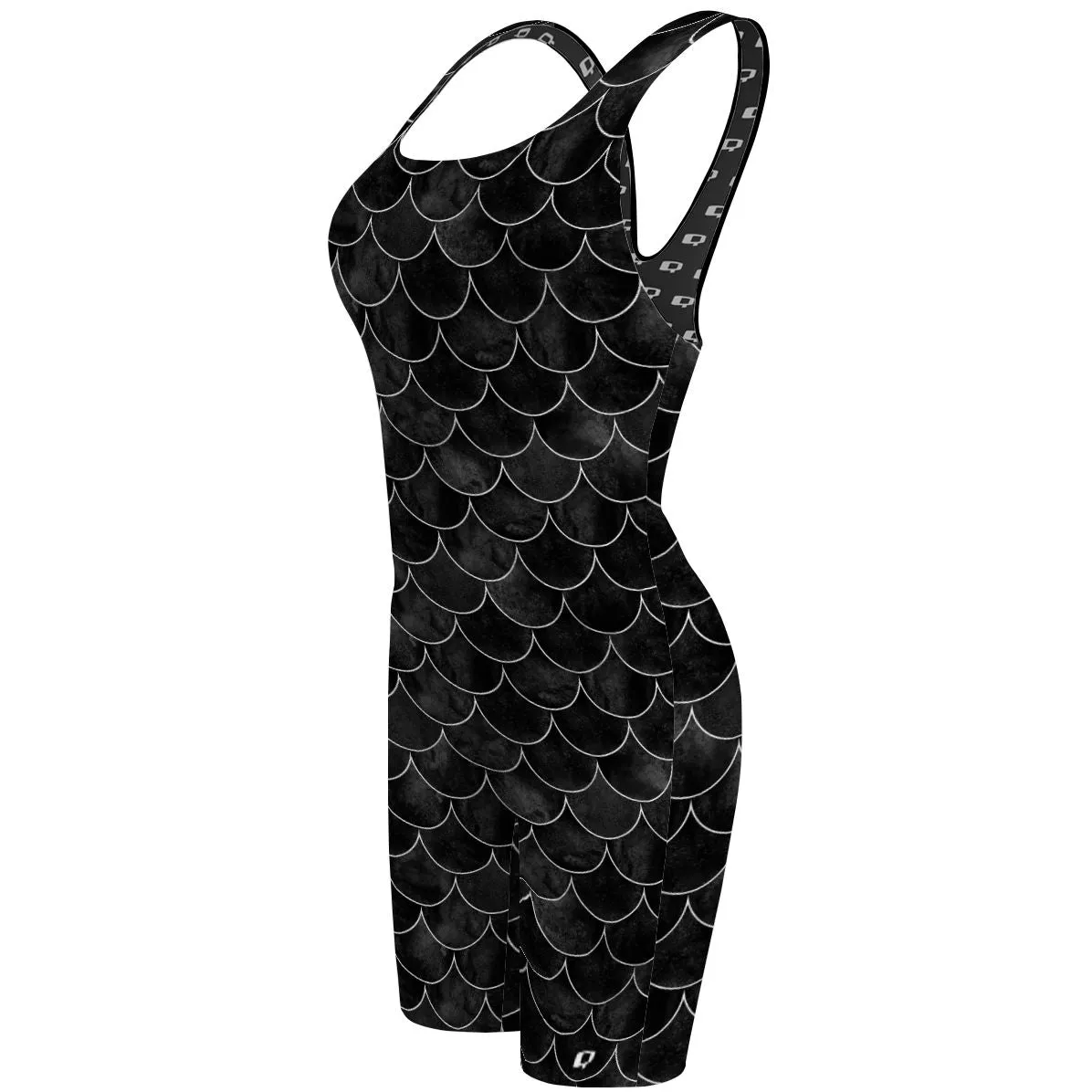 Black Scales - Classic Strap Long Knee Women Jammer