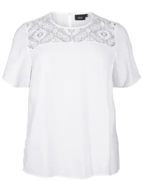 Blusa Zizzi en Blanco