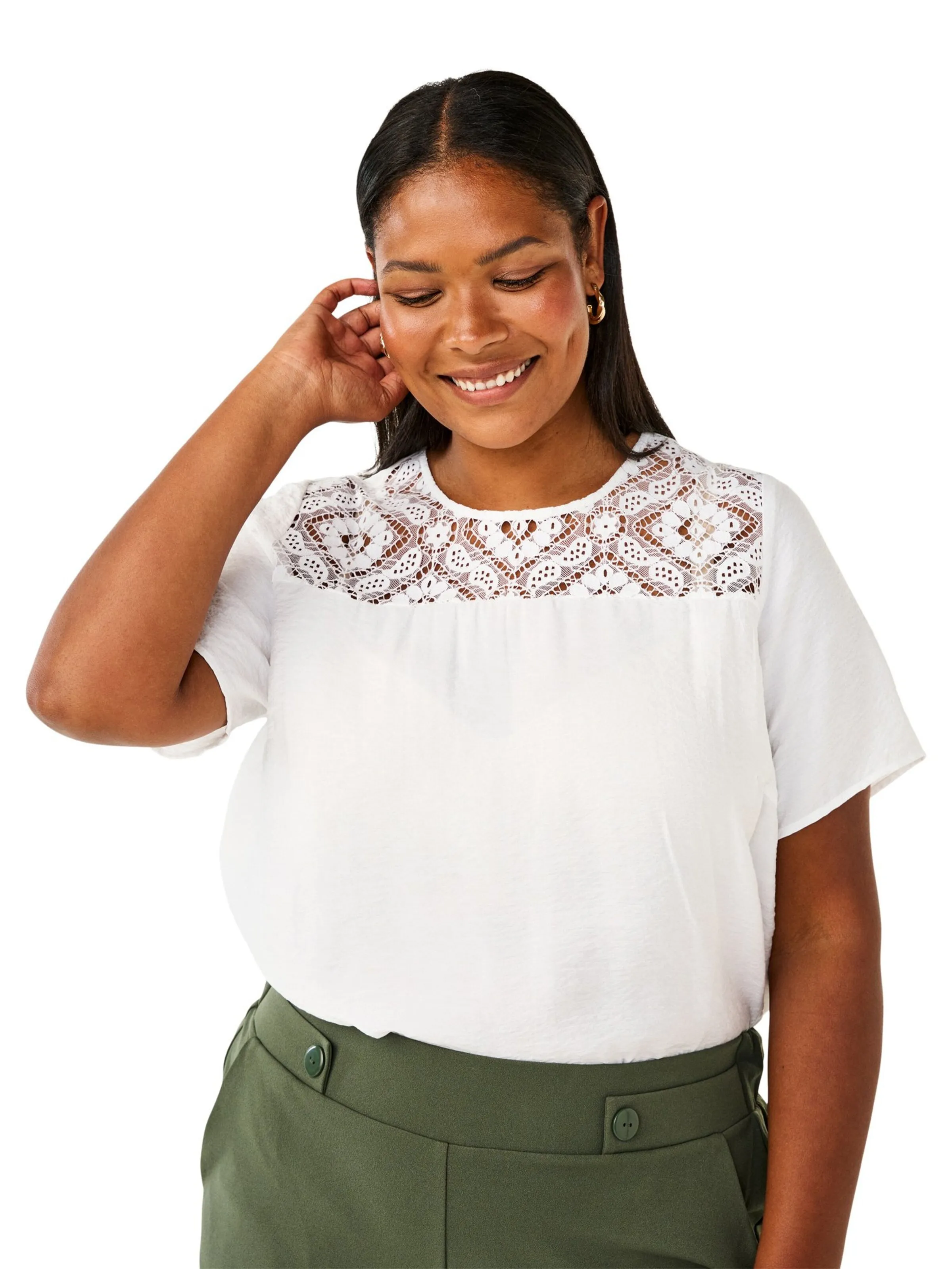 Blusa Zizzi en Blanco