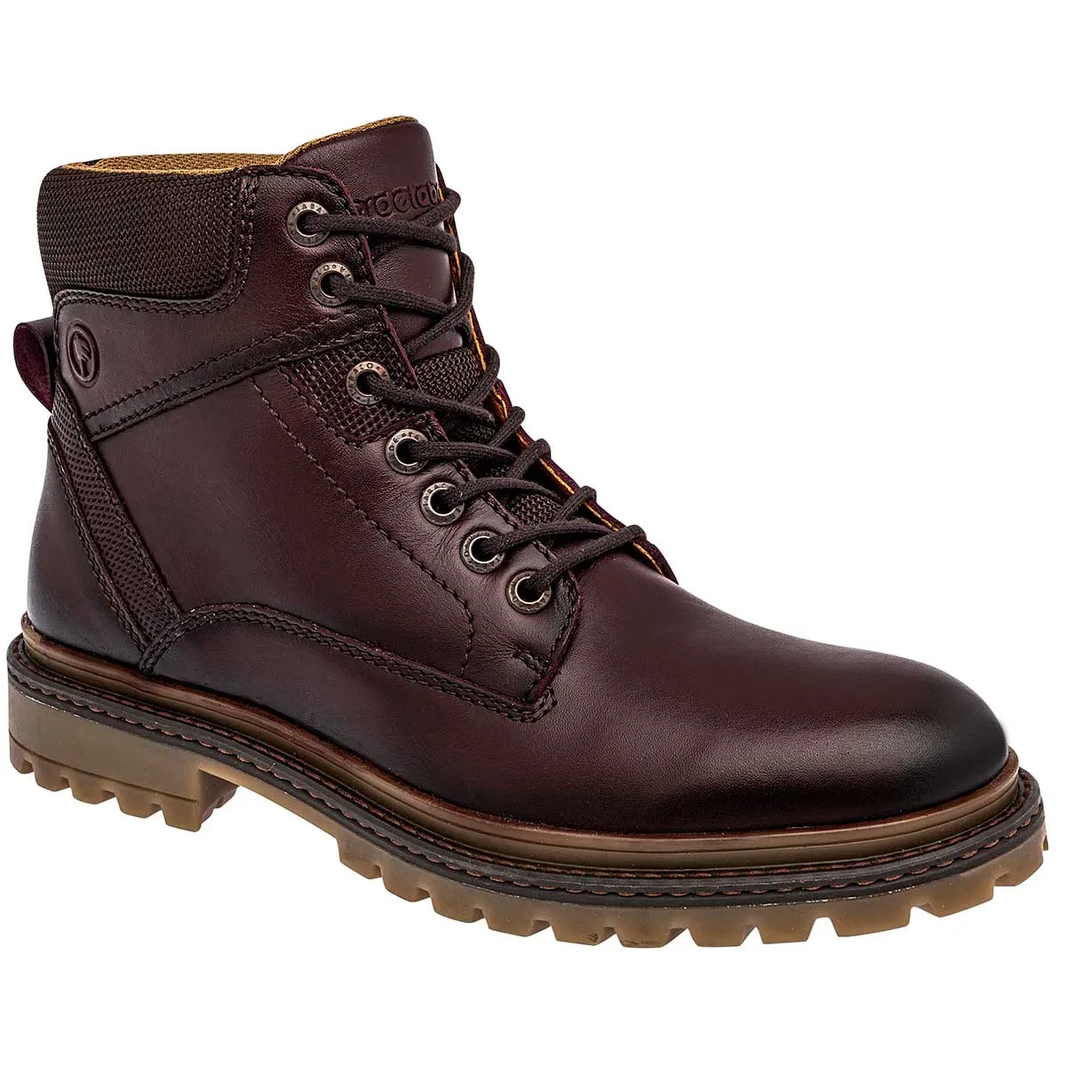 Botas casuales Exterior Piel Color Vino Para Hombre De Verde Tabaco