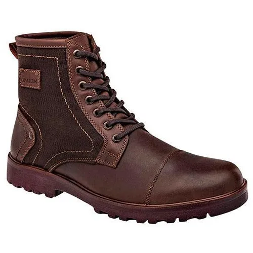 Botas Casuales Exterior Piel genuina Color Café Para Hombre De Merano