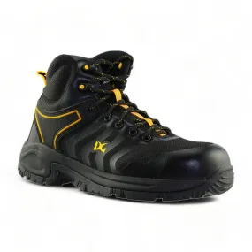 Botas Industriales Para Hombre Estilo 5137Du7 Marca Duty Gear Acabado Piel Malla Color Negro Amarillo