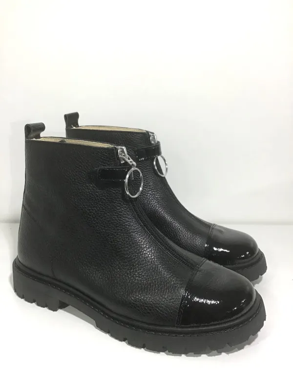 Botin combinado negro