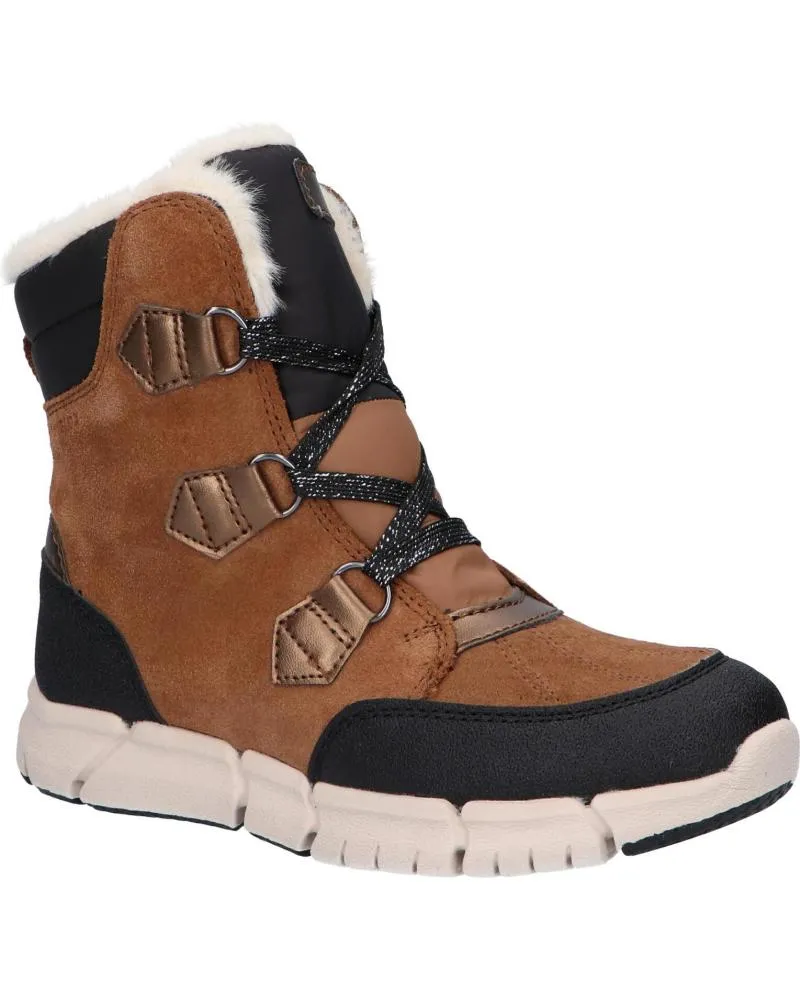 Botines de Mujer y Niña GEOX J16APA 022FU J FLEXYPER C6175 WHISKY