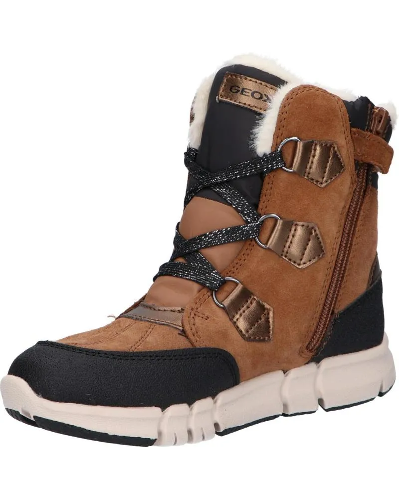 Botines de Mujer y Niña GEOX J16APA 022FU J FLEXYPER C6175 WHISKY