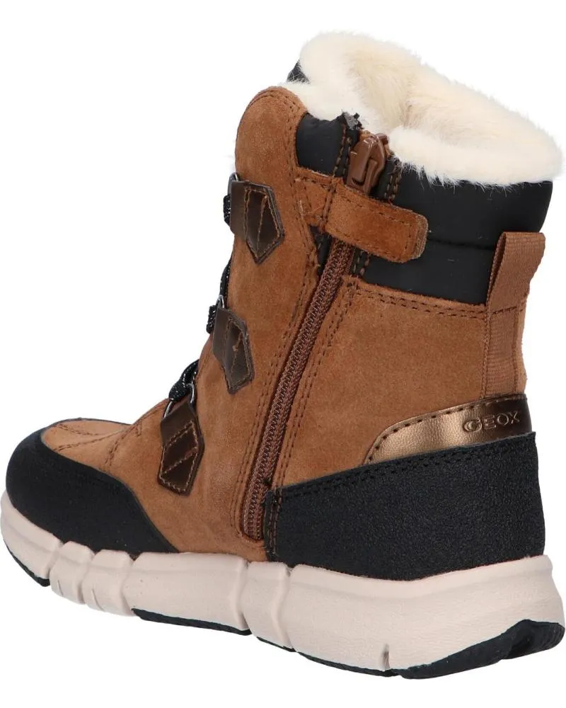 Botines de Mujer y Niña GEOX J16APA 022FU J FLEXYPER C6175 WHISKY