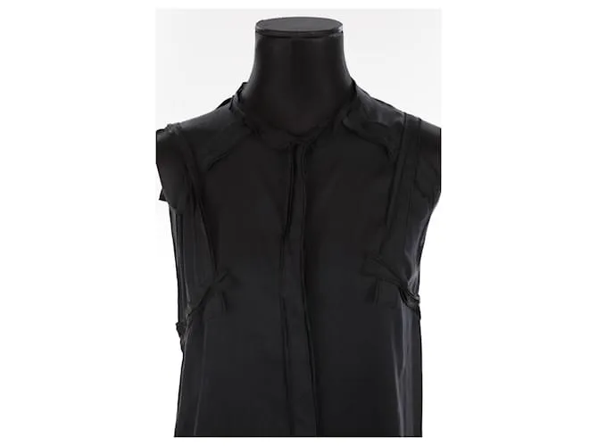 Bottega Veneta Top de seda Negro 