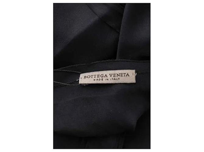 Bottega Veneta Top de seda Negro 