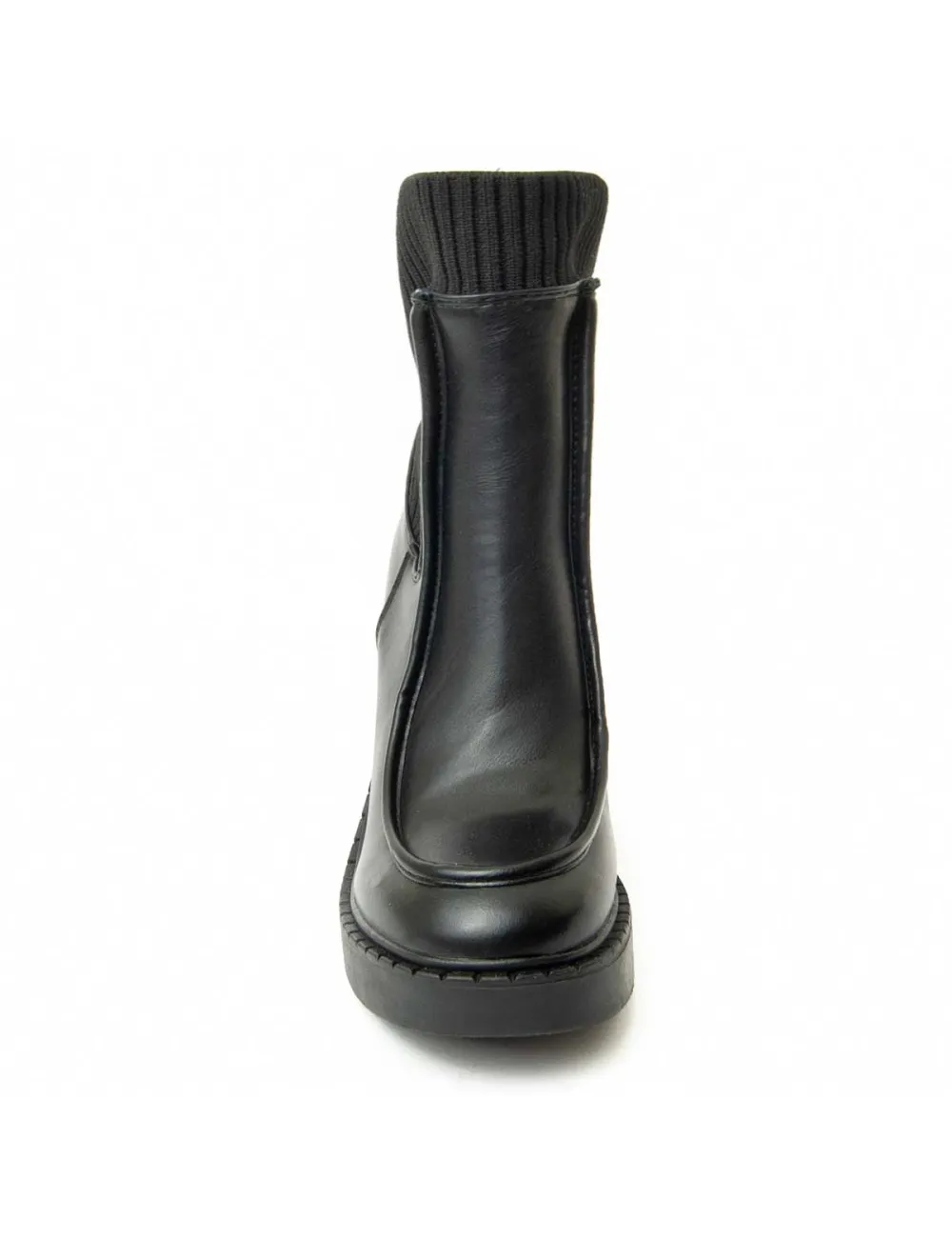 Botín De Tacón Para Mujer.  Montevita  Bottivita31  93991 Negro