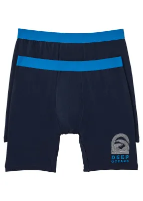 Bóxer Azul marino estampado