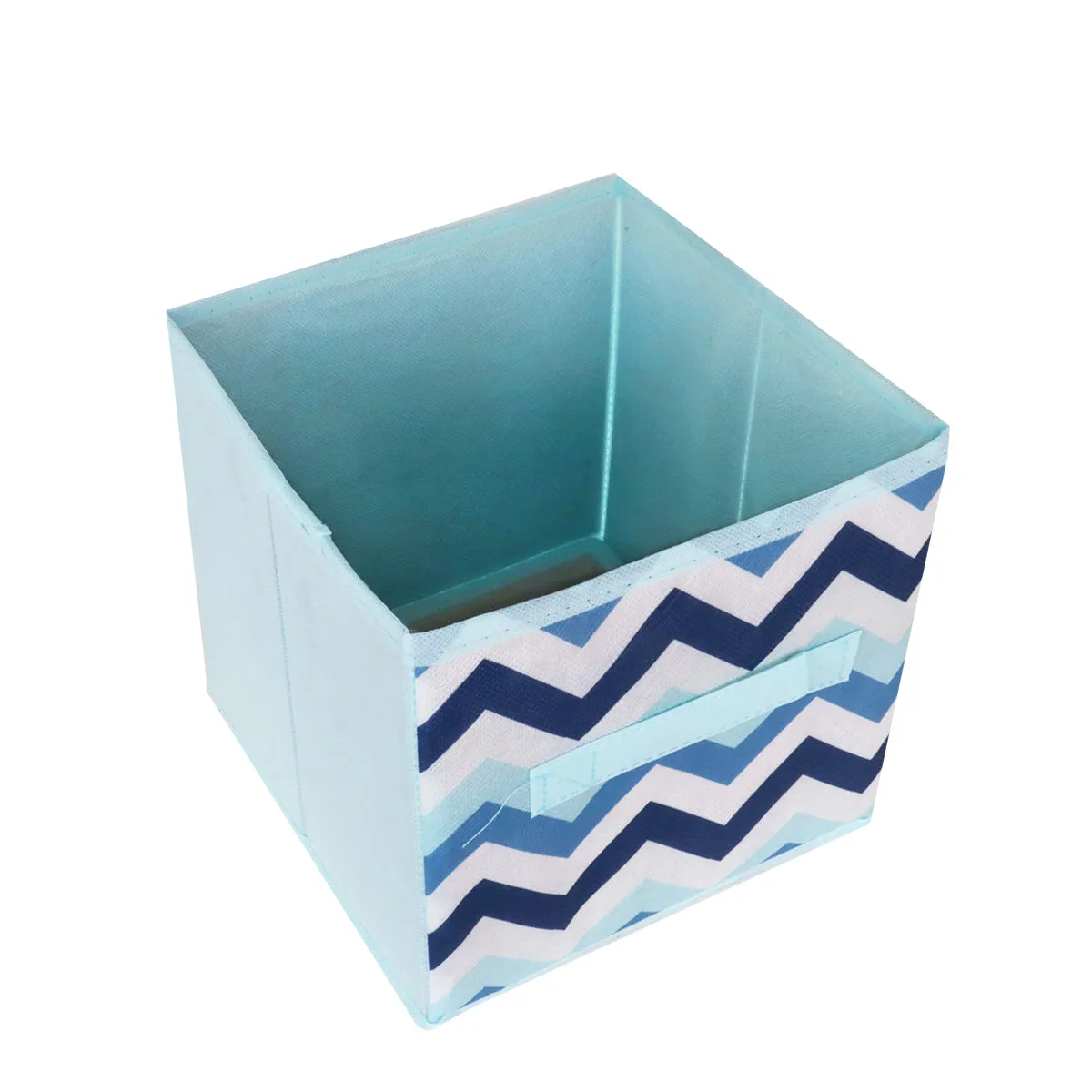 Caja Cuadrada color Azul CIelo para Almacenamiento, Organizador Non Woven