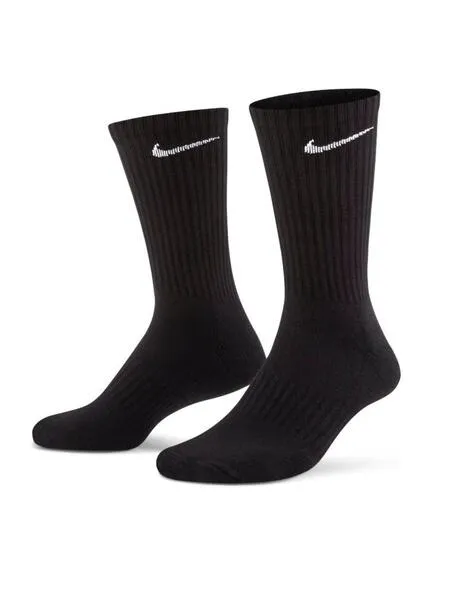 calcetines nike every day cushioner altos negro unisex.