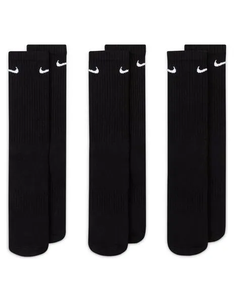 calcetines nike every day cushioner altos negro unisex.