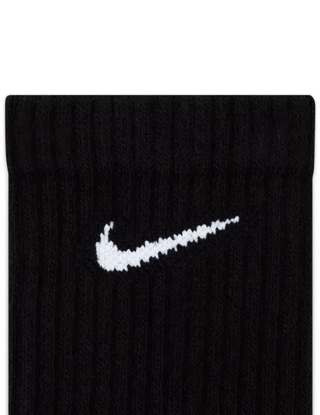 calcetines nike every day cushioner altos negro unisex.