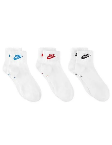 Calcetines nike everyday ess ankle blancos multicolor unisex