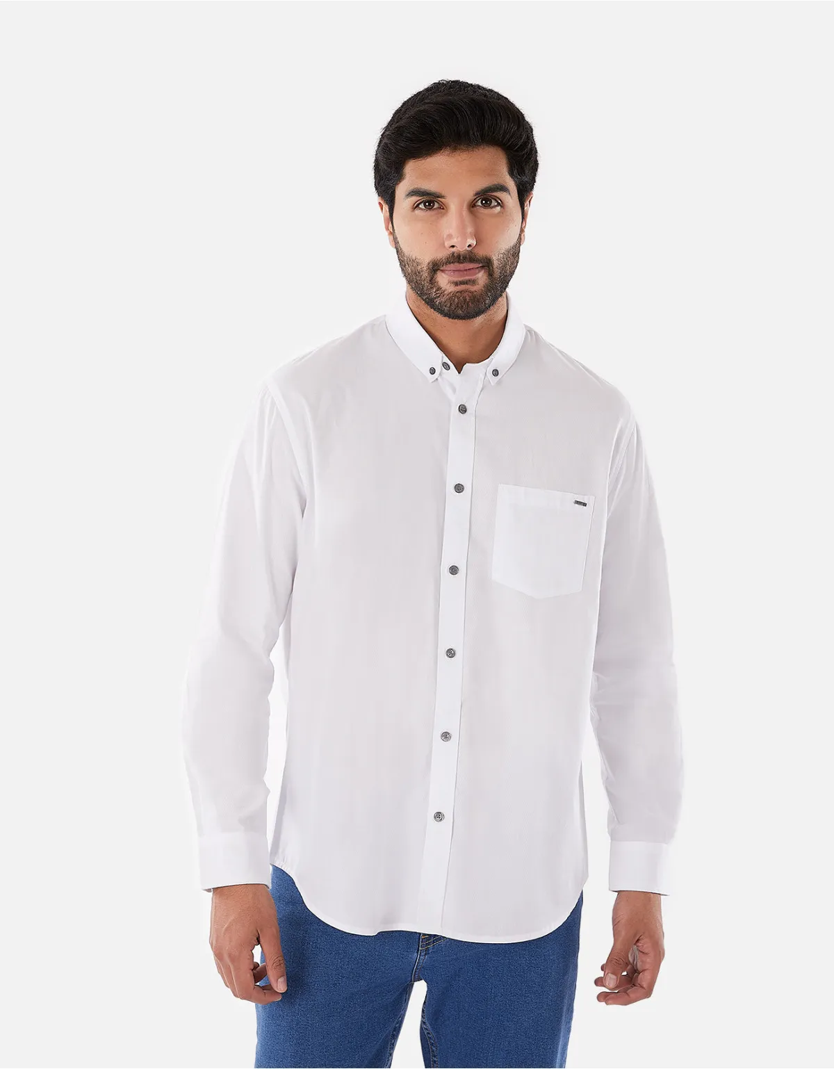 Camisa regular fit blanco