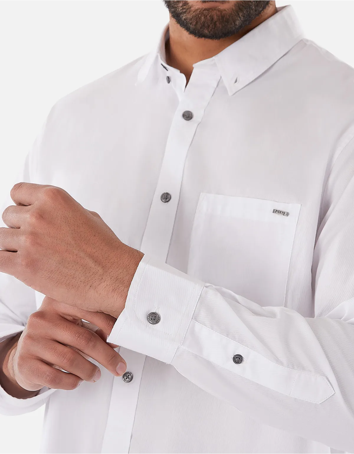 Camisa regular fit blanco